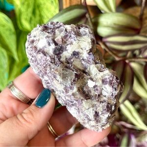 💜Raw Purple Lepidolite Mica Crystal Specimen Cluster💜